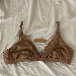 SKIMS Women's Brown Triangle Bralette